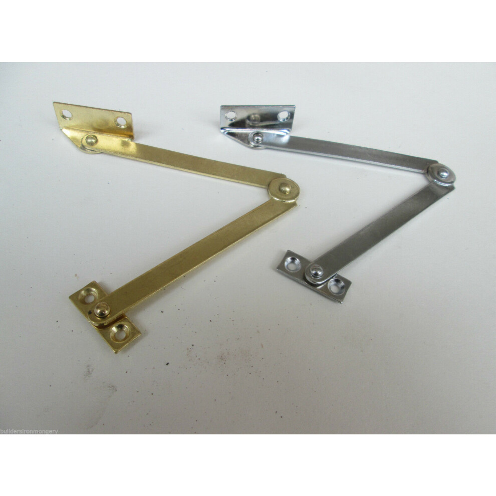 Steel Folding Friction Stay Hinge Polished Chrome By Ironmongery World 5057067959777