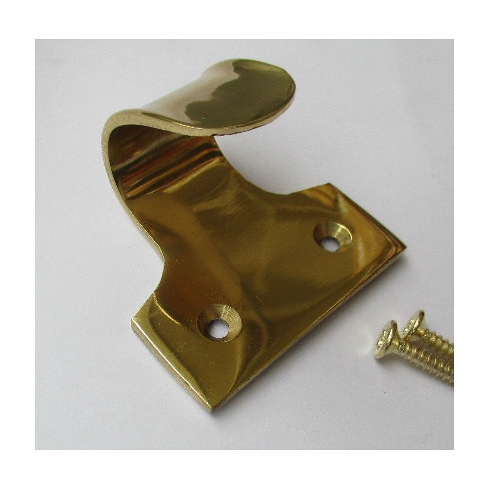 Polished Brass Window Fittings Sash Lift Handle By Ironmongery World 5057067892616