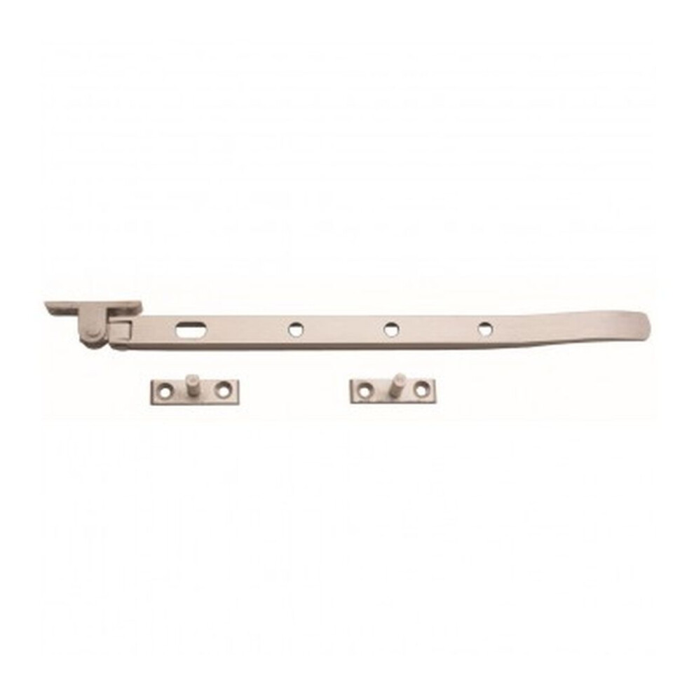Satin Aluminium Window Casement Stay Arm 12" By Ironmongery World 5057067995928