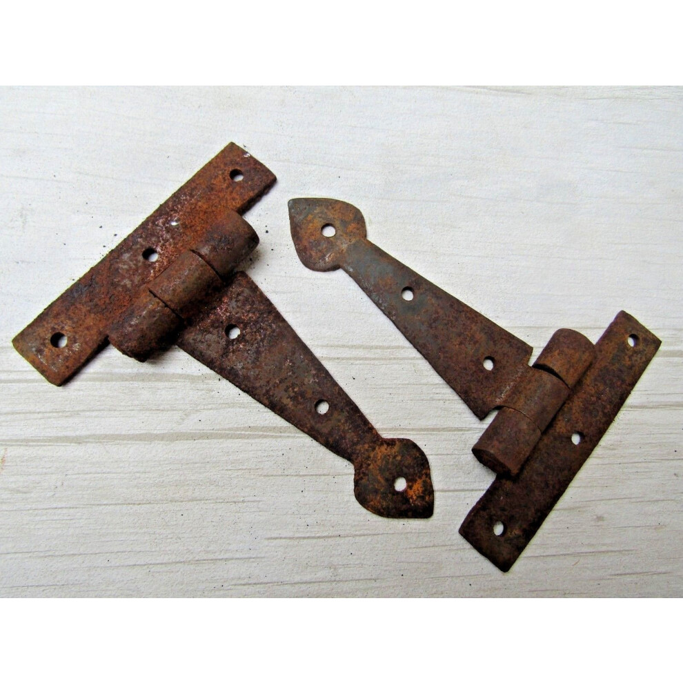 Pair Of 4" Spear Cabinet Hinge Rust By Ironmongery World 5057067967826