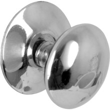 Victorian Cabinet Knob Polished Chrome 30mm by Ironmongery World