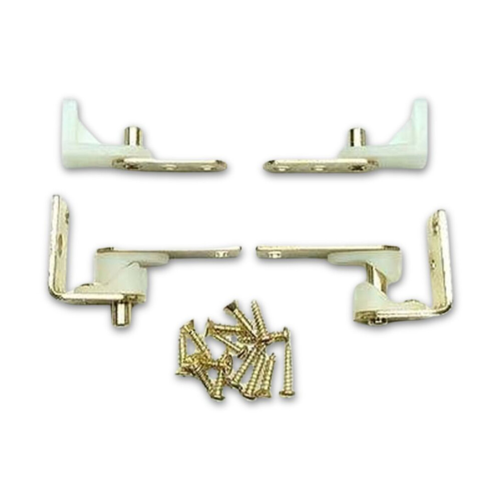 Ironmongery World Pair Of Saloon Door Hinge Brass Plated By