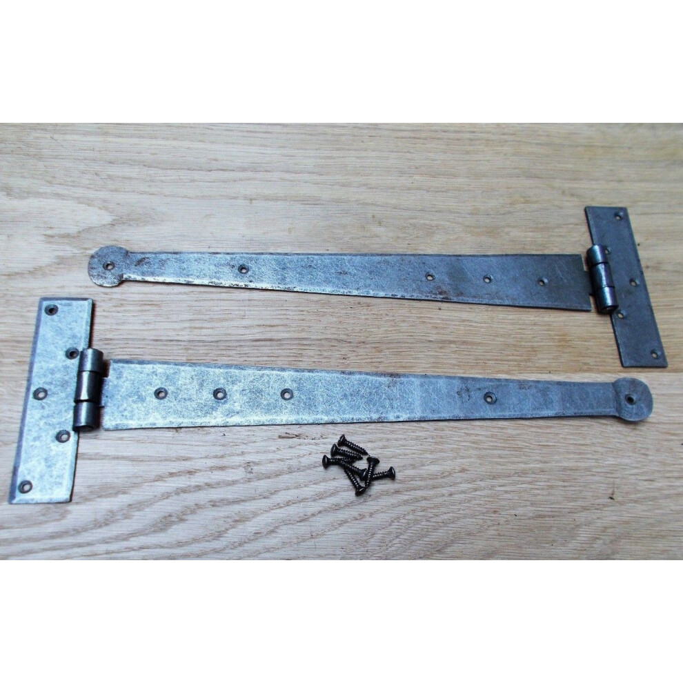 Pair Of 12" Penny End Hinges Antique Iron By Ironmongery World 5057067892777