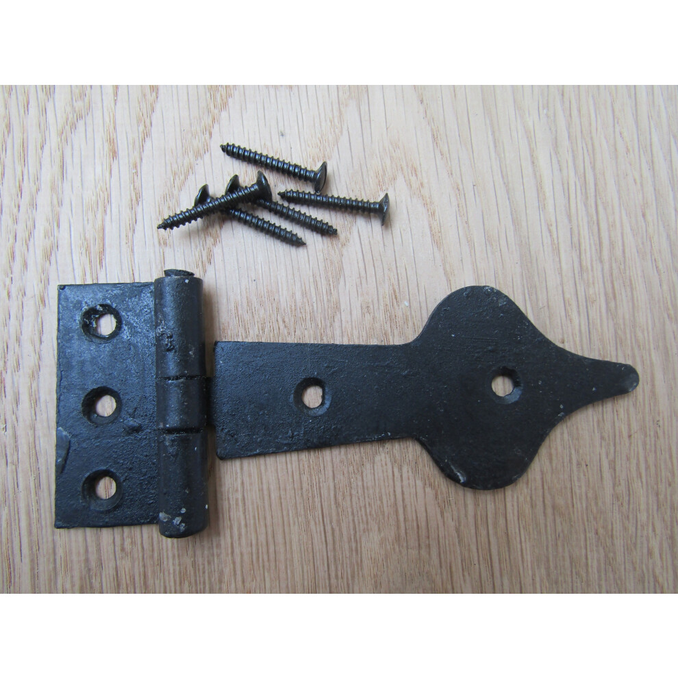Pair Of Spearhead Steel Cabinet Hinge Black By Ironmongery World 5057067543303