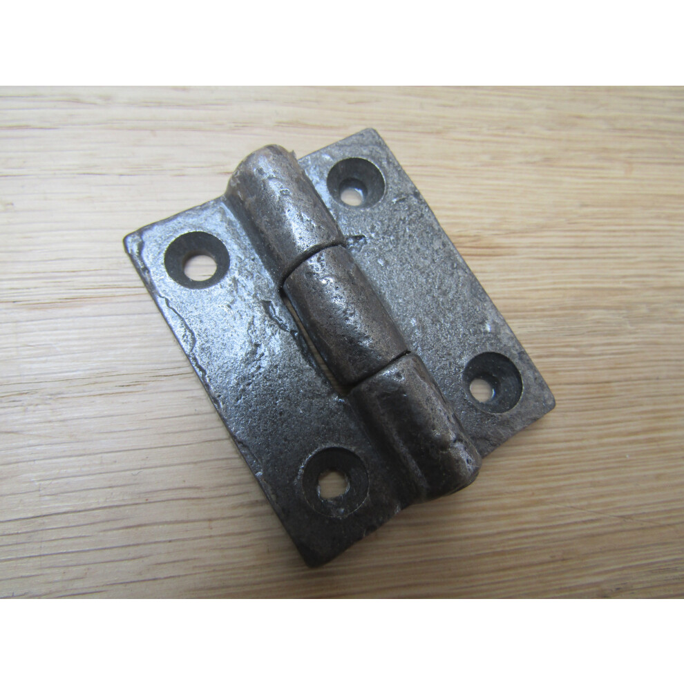 Pair Of 2" Plain Butt Hinges Antique Iron By Ironmongery World 5057067962807