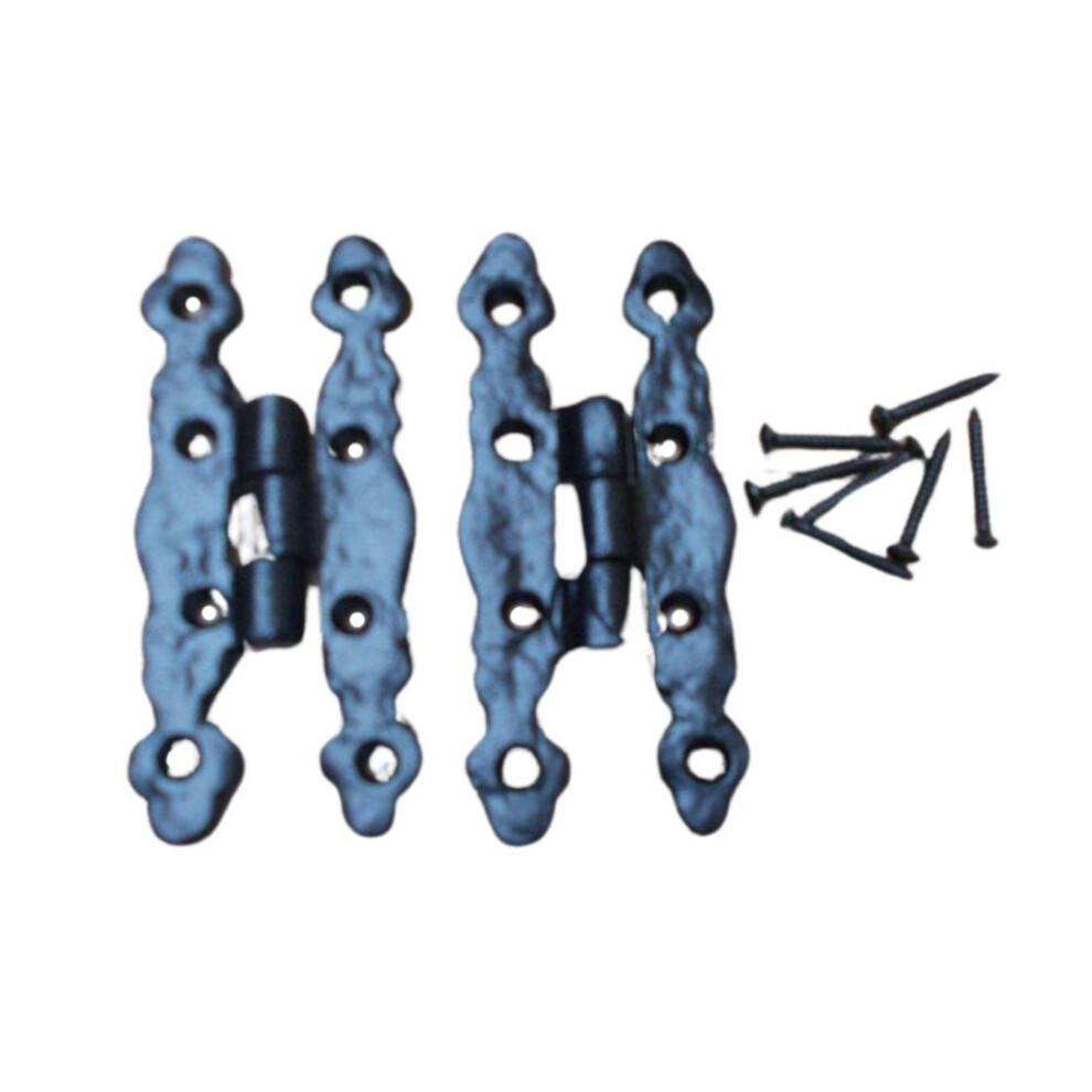 Pair Of 4" Ornate H Hinges By Ironmongery World 5057067201371