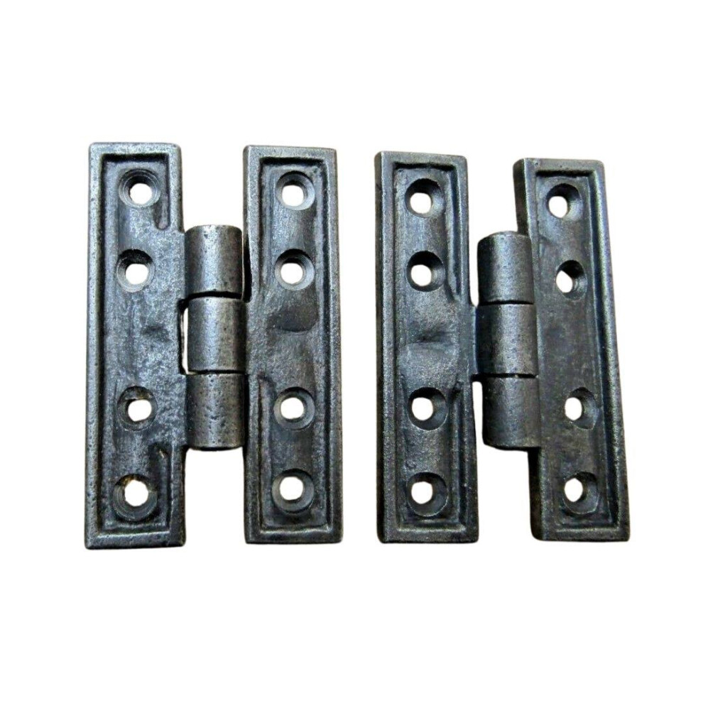 Pair Of Cast Iron Cabinet H Hinge 70Mm By Ironmongery World 5057067962784