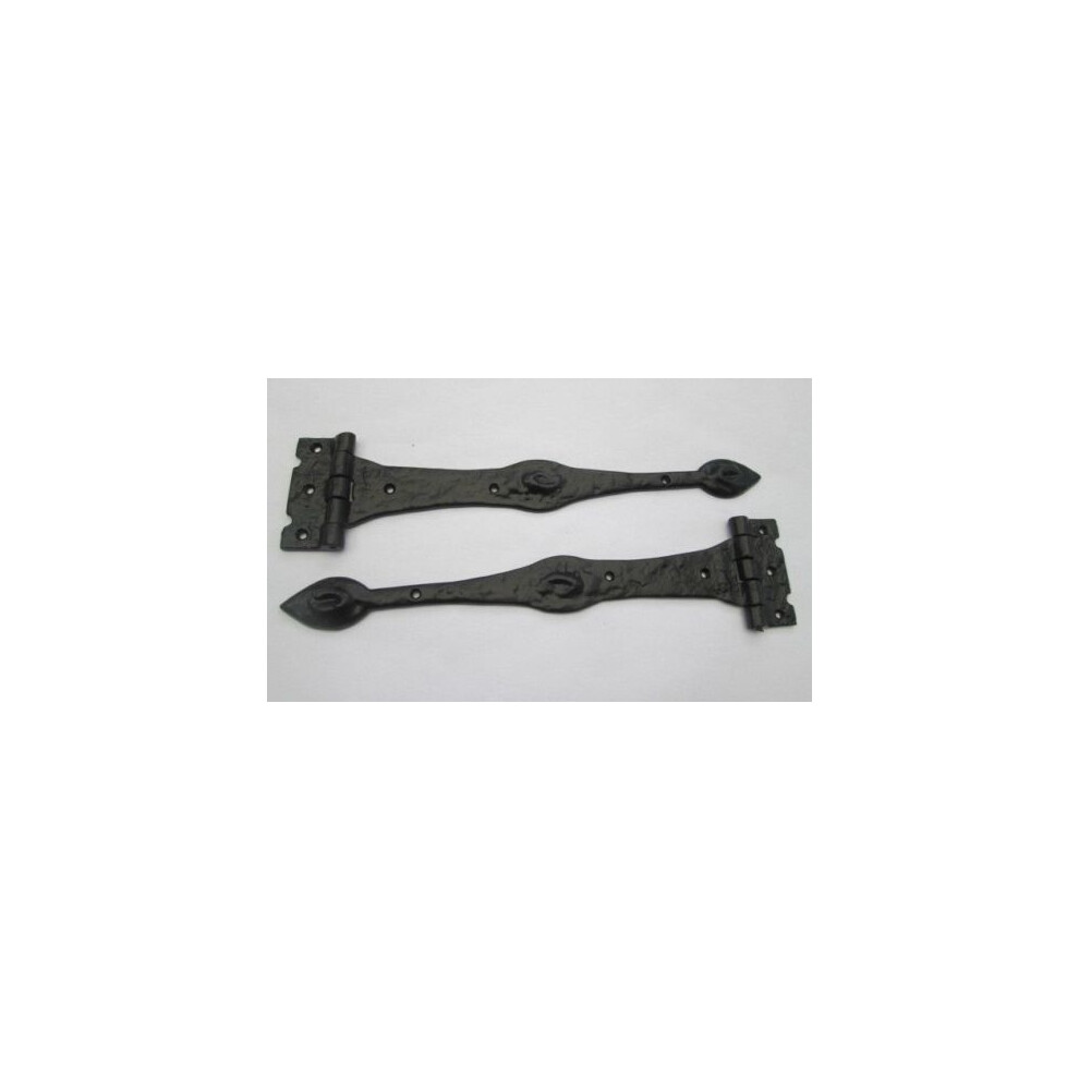 Pair Of 14" Arrow Hinge Black Antique By Ironmongery World 5057067998431