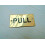 Rectangular Brass Pull Door Sign by Ironmongery World 1