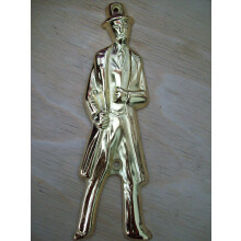 Steel Mens Door Sign Brass by Ironmongery World