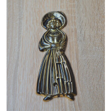 Steel Women Door Sign Antique Brass by Ironmongery World