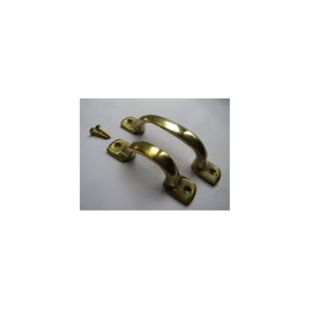 5" Chunky D Cabinet Handle Brass By Ironmongery World 5057067895327