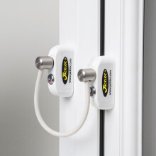 Jackloc Pro-5 Duo Key Lockable Window Safety Lock White by Ironmongery World