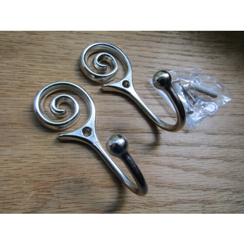 Spiral Swirl Curtain Tie Backs by Ironmongery World