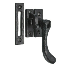 Black Antique Bulb Tip Hook & Mortice Window Fastener by Ironmongery World