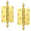 4" Pair Of Brass Finial Hinges by Ironmongery World 1