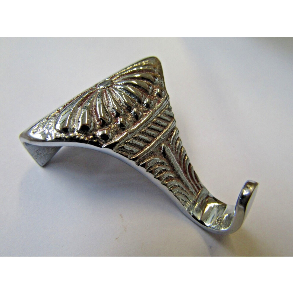 Solid Brass Ornate Picture Hook Polished Chrome By Ironmongery World 5057067995188