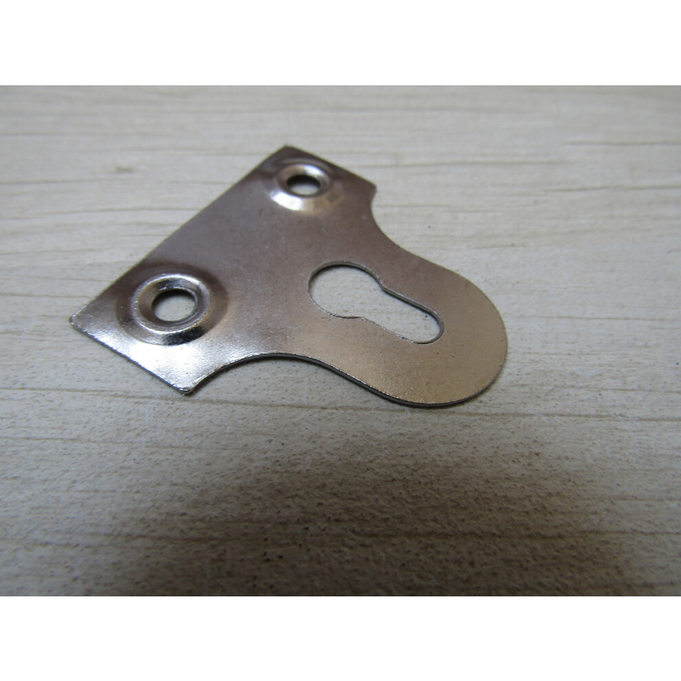 Pack Of 10 Picture Mirror Plates Silver 32Mm Slotted By Ironmongery World 5057067994693