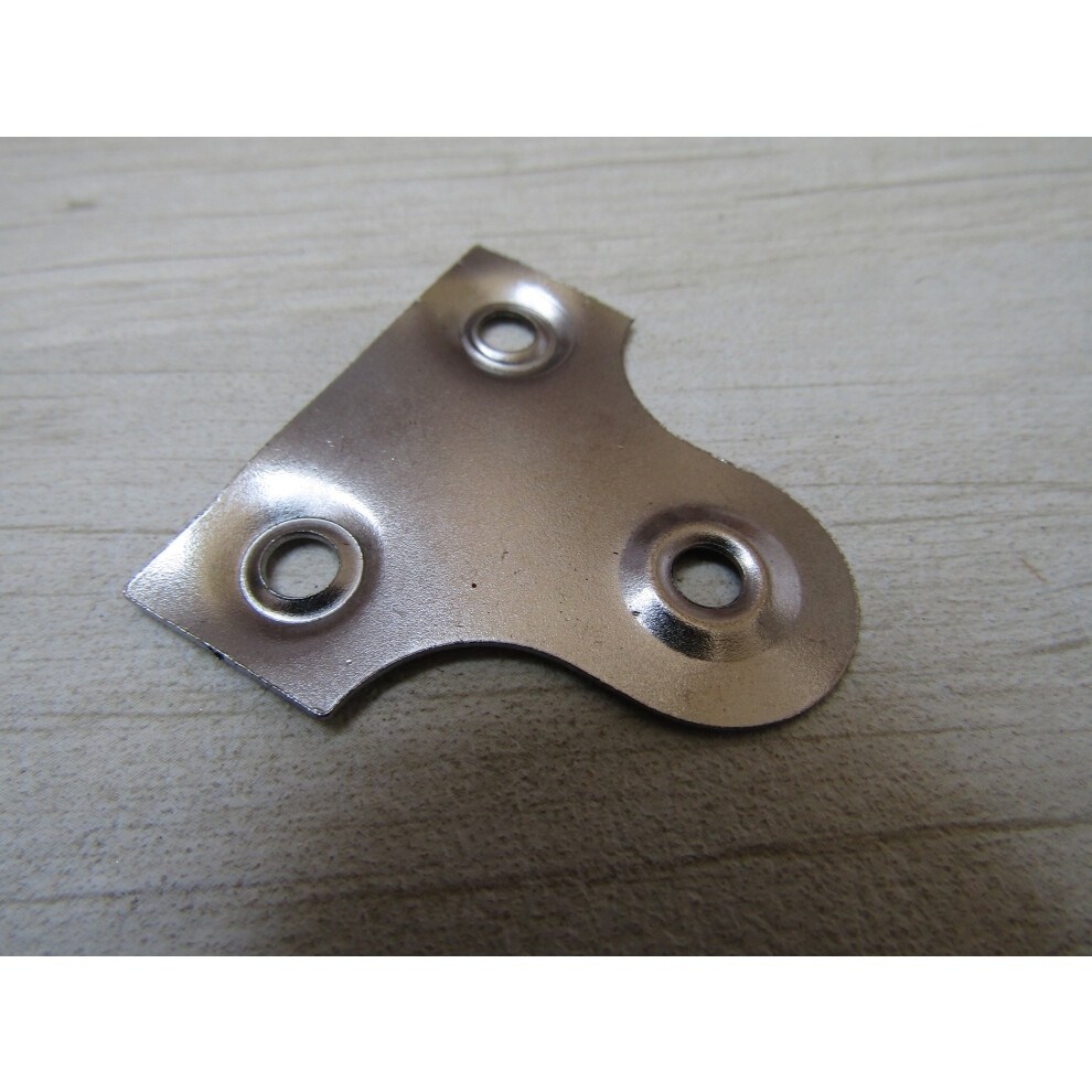 Pack Of 10 Picture Mirror Plates Silver 38Mm Roundhead By Ironmongery World 5057067994624