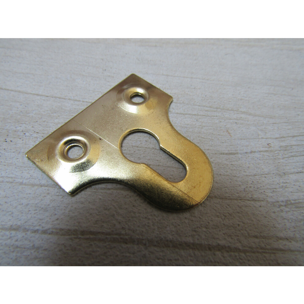 Pack Of 10 Picture Mirror Plates Brass 38Mm Slotted By Ironmongery World 5057067994662