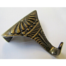 Solid Brass Ornate Picture Hook antique brass by Ironmongery World