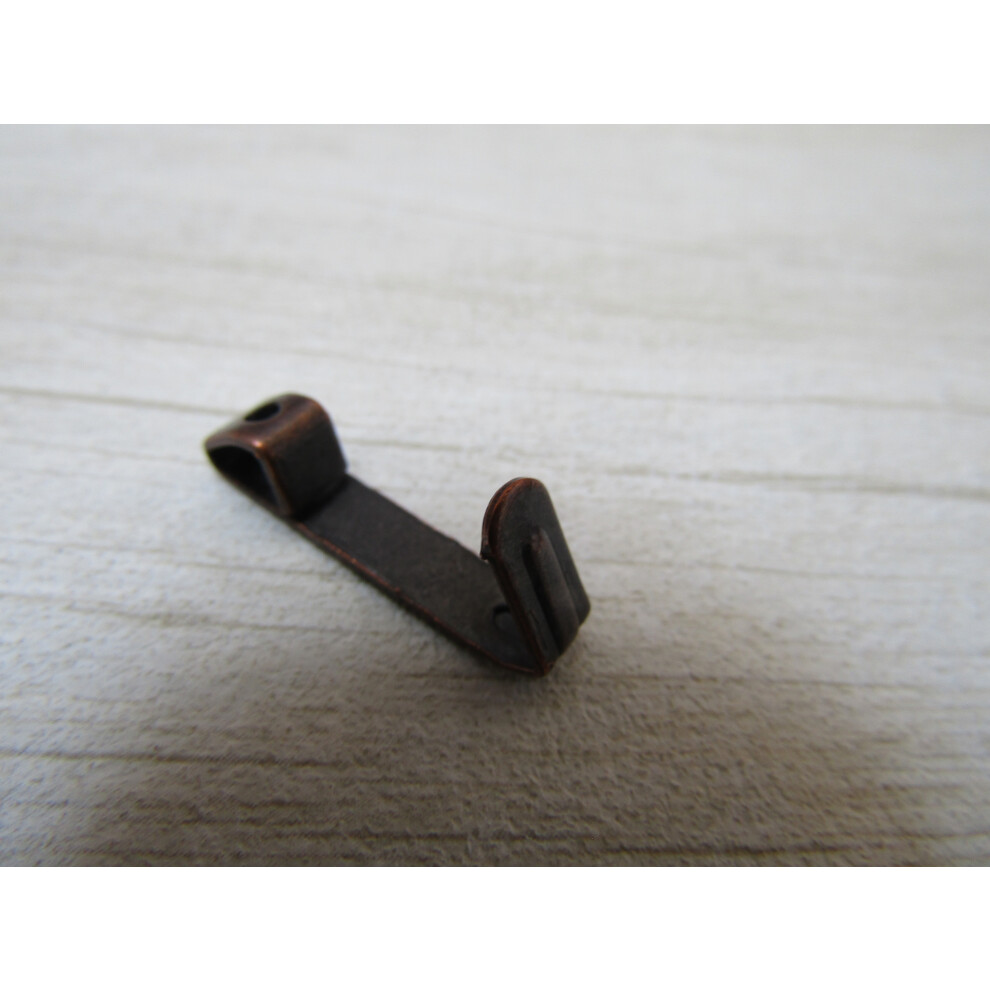 Ironmongery World Pack Of 10 Small Picture Hooks Antique Copper By