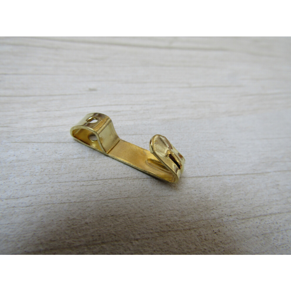 Pack Of 10 Medium Picture Hooks Brass By Ironmongery World 5057067995041