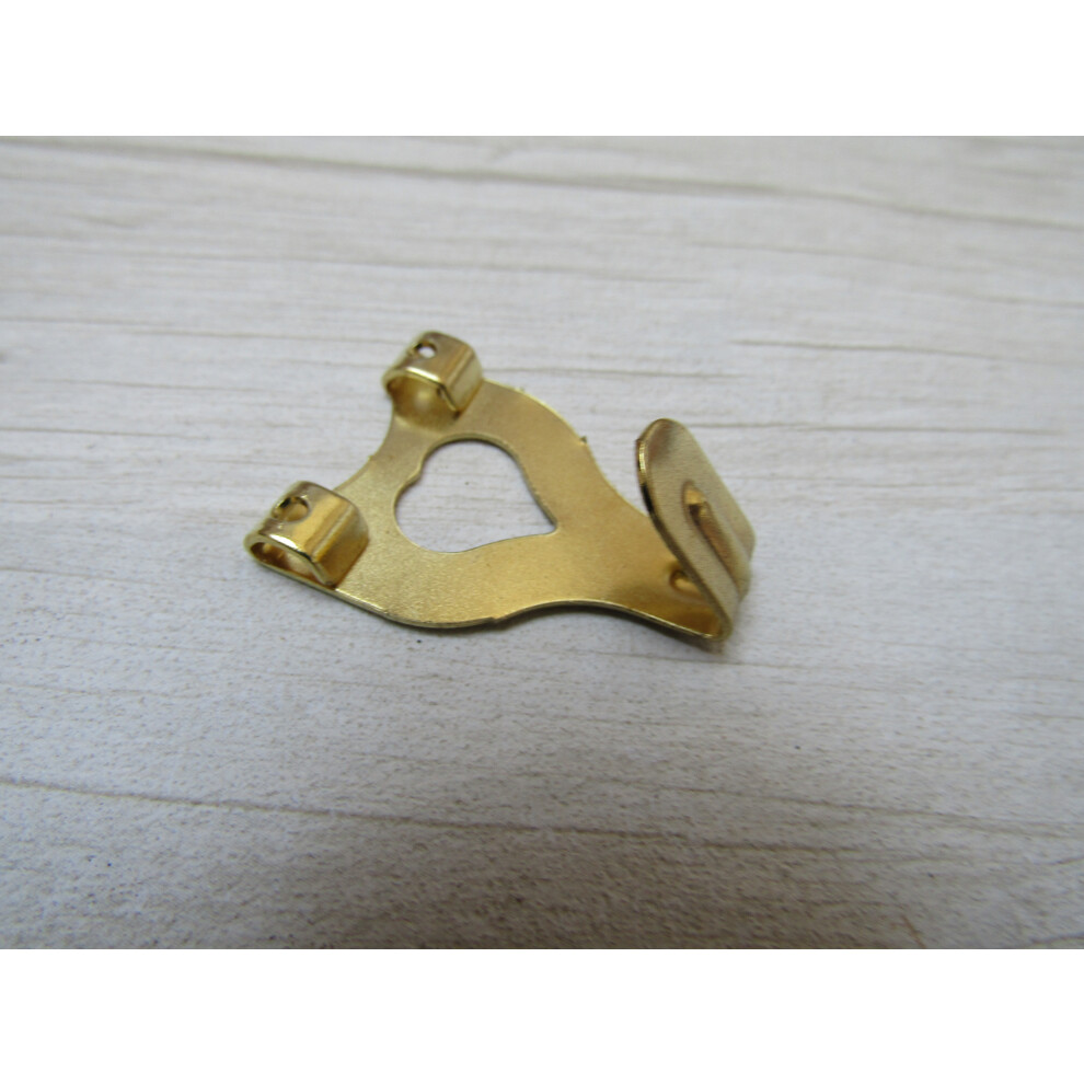 Pack Of 10 Double Picture Hooks Brass By Ironmongery World 5057067995058