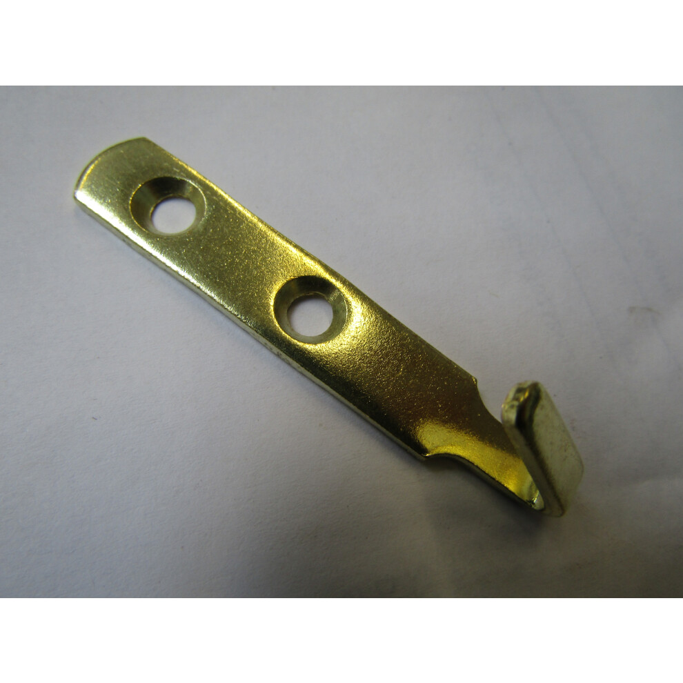 Pack Of 10 Picture Photo J Hooks Brass By Ironmongery World 5057067994976