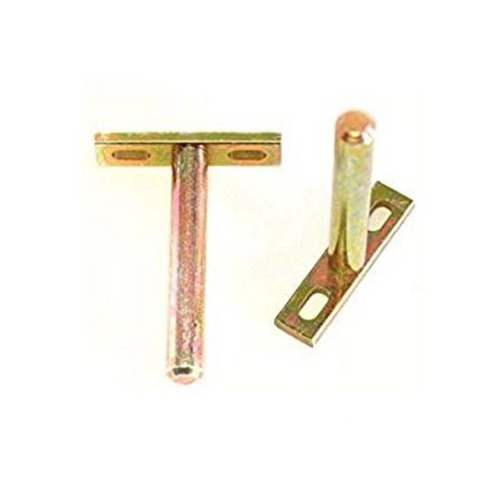Photos - Other for Repair Pair of Concealed Floating Shelf Bracket 115mm Yellow Zinc by Ironmongery World