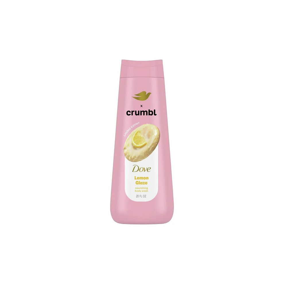 Dove Crumbl Moisturizing Liquid Body Wash Lemon Glaze, 20 oz