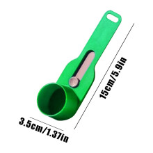 (Green) Funnel Scoop For Powder Spill-Proof Measuring Precision-Measured Heavy Duty Multifunctional Kitchen Gadget For Baking