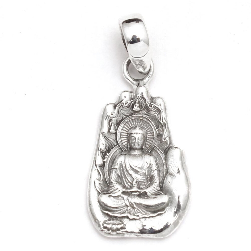 Buddha Pendant, Handmade Jewelry, 925 Sterling Silver, Statement Jewelry, Gift For Her