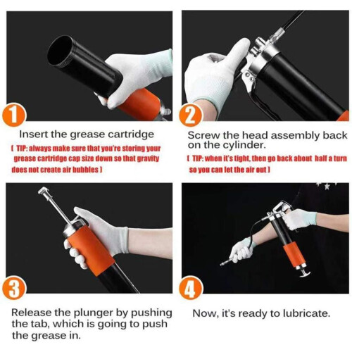 Professional Heavy Duty 9000 PSI Grease Guns 2