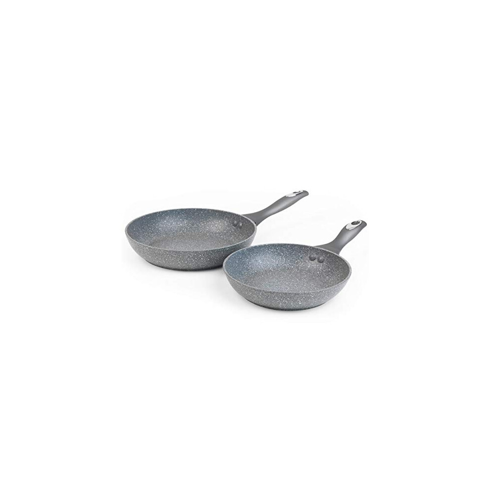 Salter BW04136G Frying Pan Set, Non-Stick, 2 Piece Induction Hob Suitable Cooking Pans, Strong And Durable Forged Aluminium, Fry And Saut?