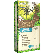 Peckish 60051228 Secret Garden Dining Station for Wild Bird, 6 x 20 x 80 cm