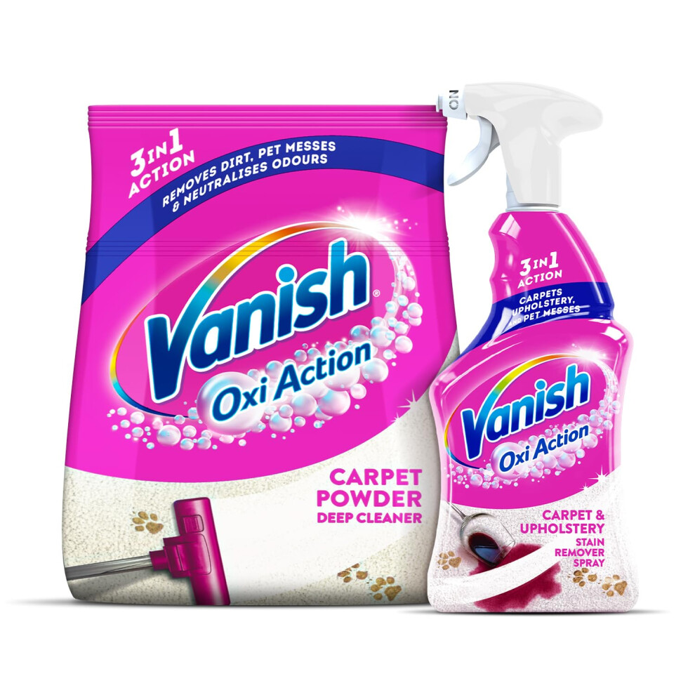 Vanish Gold Oxi Action Upholstery & Carpet Cleaner, Stain Remover Kit for Complete Care | Amazing Stain Removal | Deep Cleans for a Hygiene Boost |