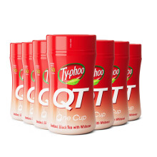 Typhoo QT Instant One Cup Tea with Whitener 125g x 12 (Multipack) Makes Up to 50 Cups Creamy Sweet Convenient Add Hot Water No Teabags or Milk Needed