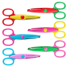 6pc DIY Color Album Decorative Lace Scissors Paper Art Safety Scissors