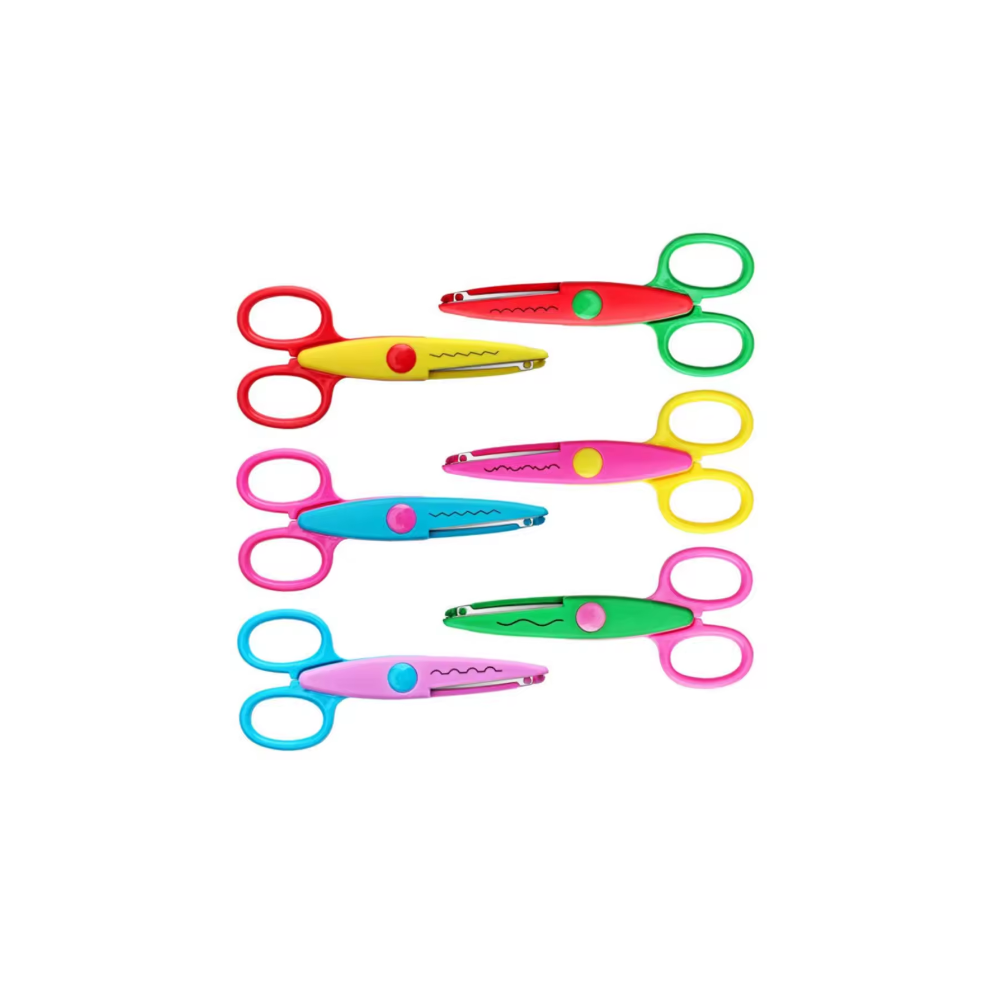 6pc DIY Color Album Decorative Lace Scissors Paper Art Safety Scissors