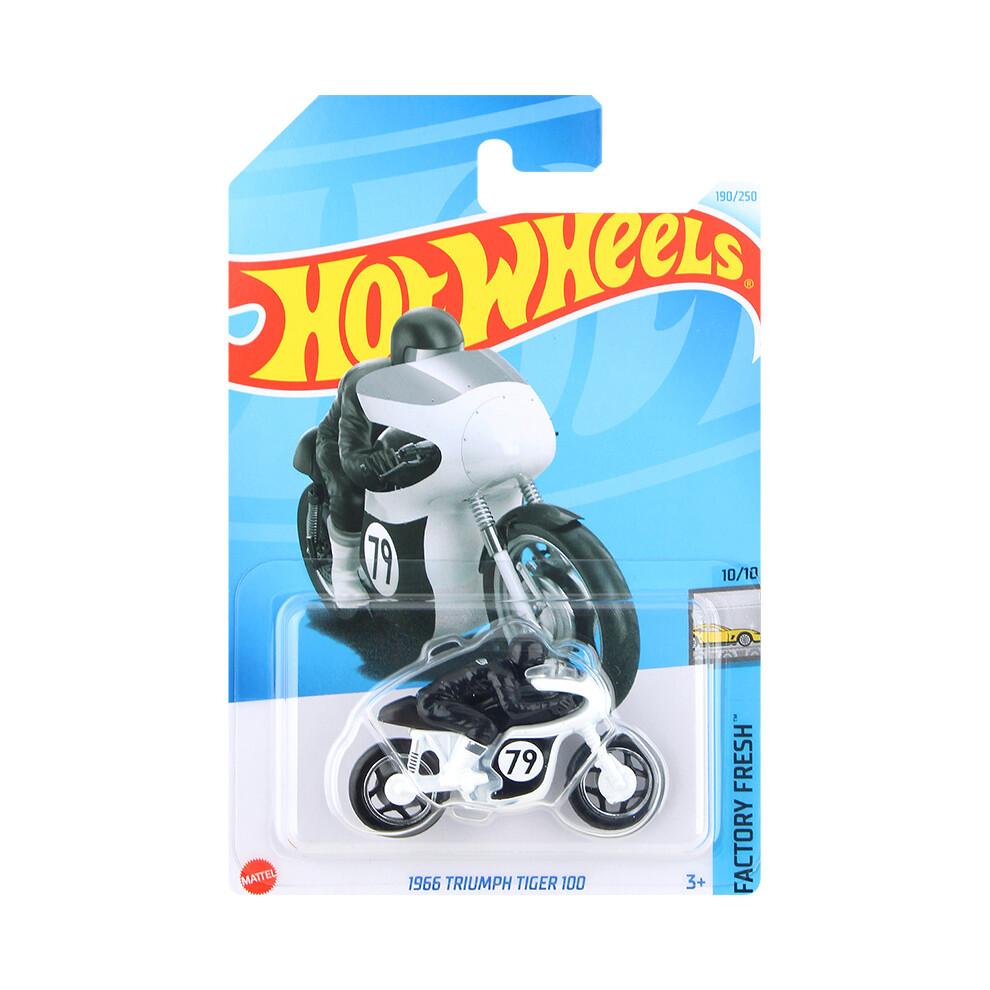 (Triumph Tiger 100-2)Neues Hot Wheels Motorrad Ducati Honda Bmw Tred Shredder Moto 1:64 Druckgussfahrzeug