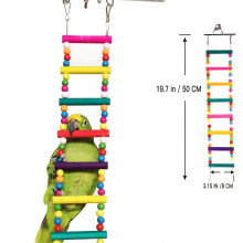[8 Leitern Papageienspielzeug] 8 Leitern Bird Papageienspielzeug | Ladder Swing Kaubarspielzeughänge Haustier Vogelkäse Accessoires Hängematte
