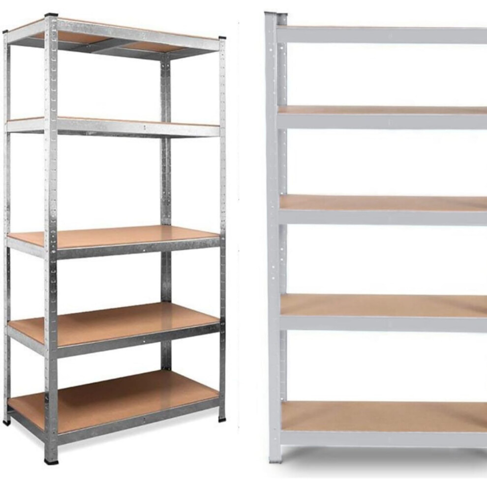 Samuel Alexander Garage Shelving 90Cm Wide & 180Cm High Heavy Duty 5 Tier Multipurpose Storage Shelves Boltless Metal Racking 90609893
