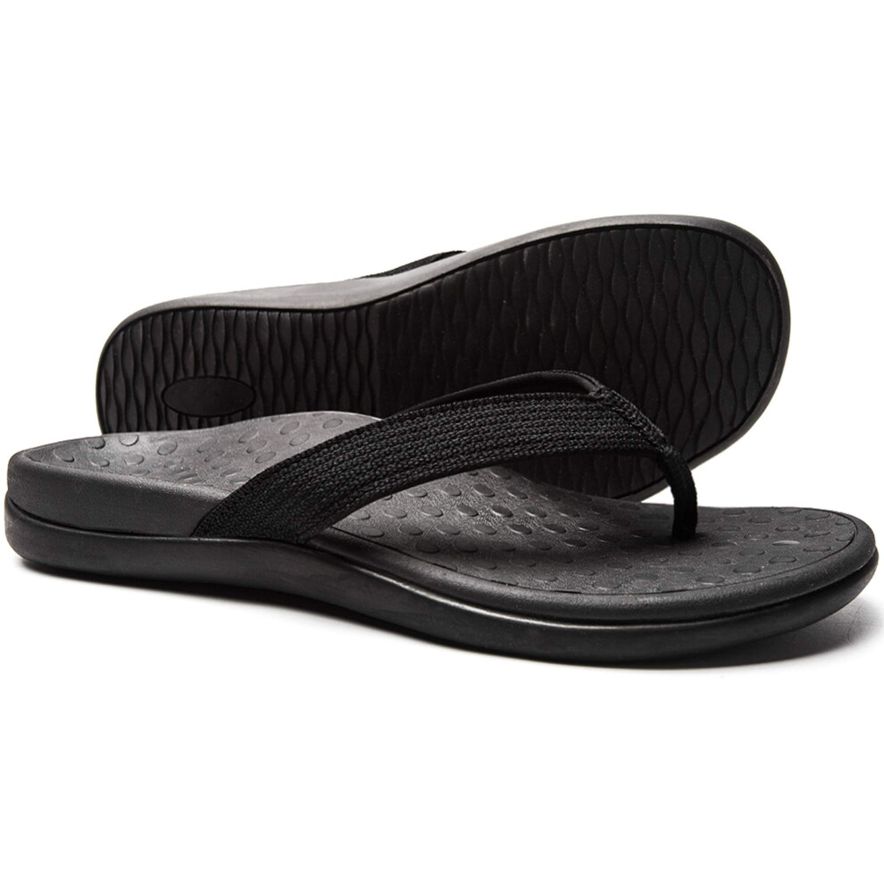 Llsoarss Damen-Flip-Flops Mit Fu Gew Lbeunterst Tzung, Beste Orthop Dische Sandalen Bei Fersen- Und Fu Schmerzen Durch Plantarfasziitis-image