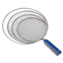 (As show, One size) 4pcs Mesh Anti Spill Oil Cover Metal Oil Splatter Guard Kitchen Accessories