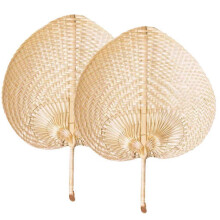 (As show, One size) 2pcs Bamboo Weaving Fan Handmade Fan Farmhouse Woven Fan Decor Wall Hanging Fan