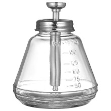 (As show, One size) 180ML Empty Push Down Alcohol Pump Sanitizer Container Glass Dispenser Bottle