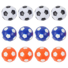 (As show, One size) 12pcs Replacement Foosball Table Balls Tabletop Game Soccer Colorful Balls