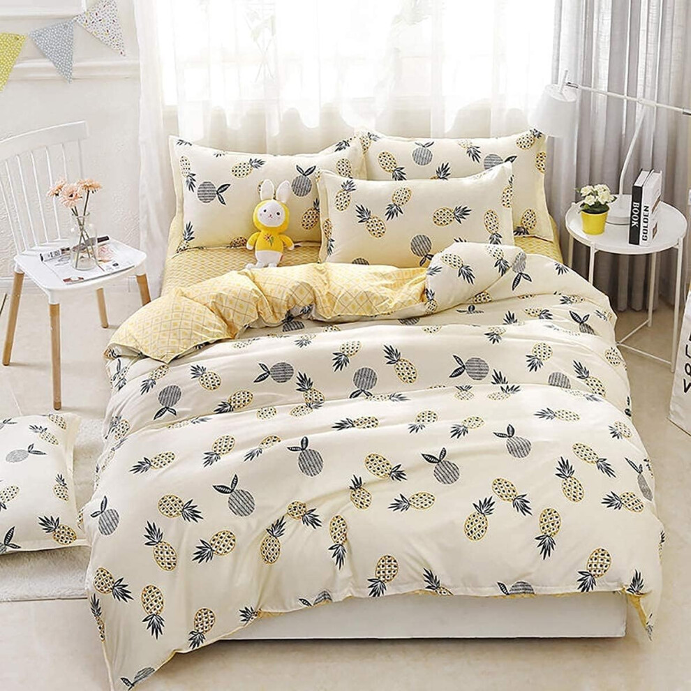 (King(No Comforter), Multi 09) Homewish Strawberry Duvet Cover Set Double Red Strawberry Print Bedding Set Fruit Theme Comforter Cover Set For Kids Bo