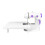 Beginner mini sewing machine, electric sewing machine with sewing tools, battery and expansion table, children's gift (white) 1